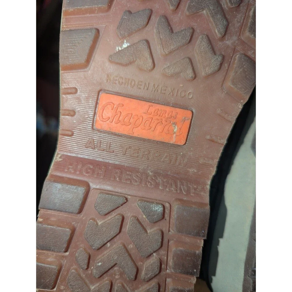 Chaparral Cowboy Boots Mens Size 8.5 Beautiful Leather Tread Pattern Well Made